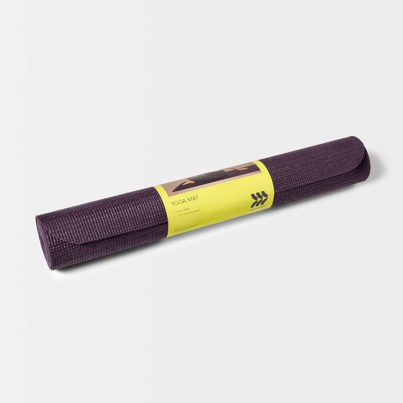 slide 2 of 3, Yoga Mat 3mm Plum - All In Motion™, 1 ct