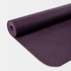 Yoga Mat 3mm Plum - All In Motion™: Non-Slip, PVC Material, Solid Pattern