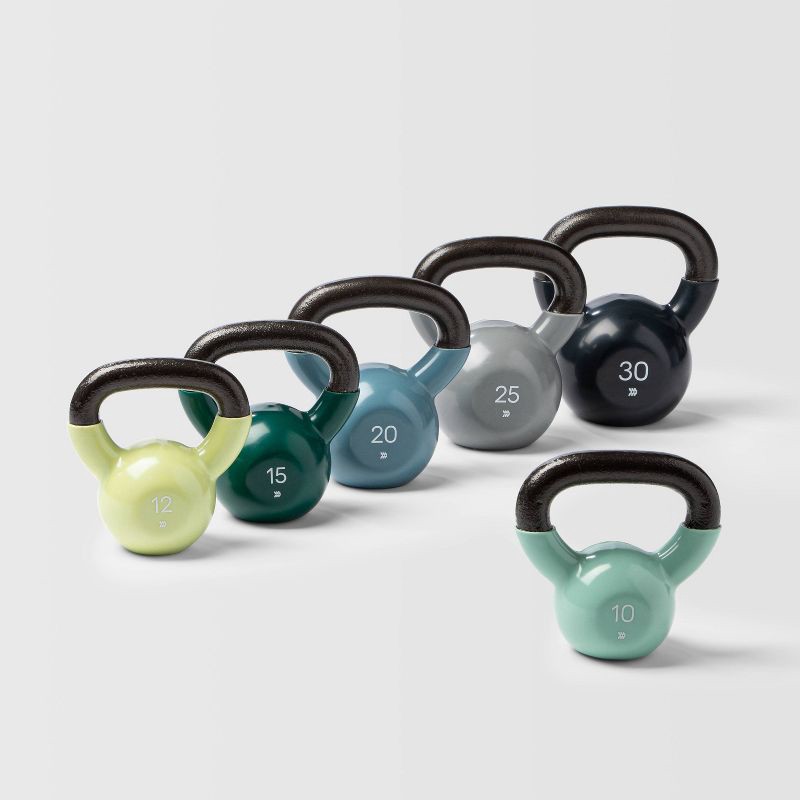 slide 3 of 3, Kettlebell 25lb Gray - All In Motion™, 25 lb