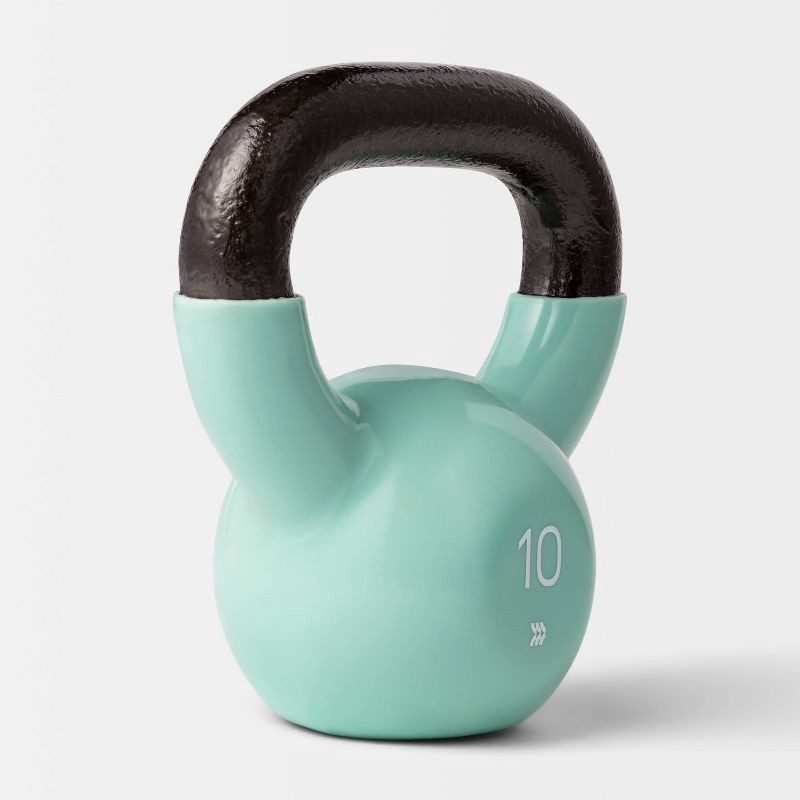 slide 2 of 3, Kettlebell 10lb Aqua - All In Motion™, 10 lb