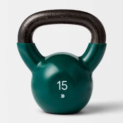 Kettlebell 15lb Green - All in Motion™: Iron Weight for Legs & Upper Back