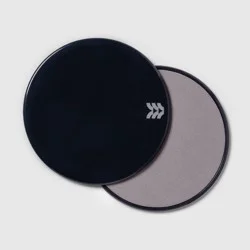 Sliding Core Discs Black/Gray - All In Motion™: Total Body Exercise Trainers, PVC Material