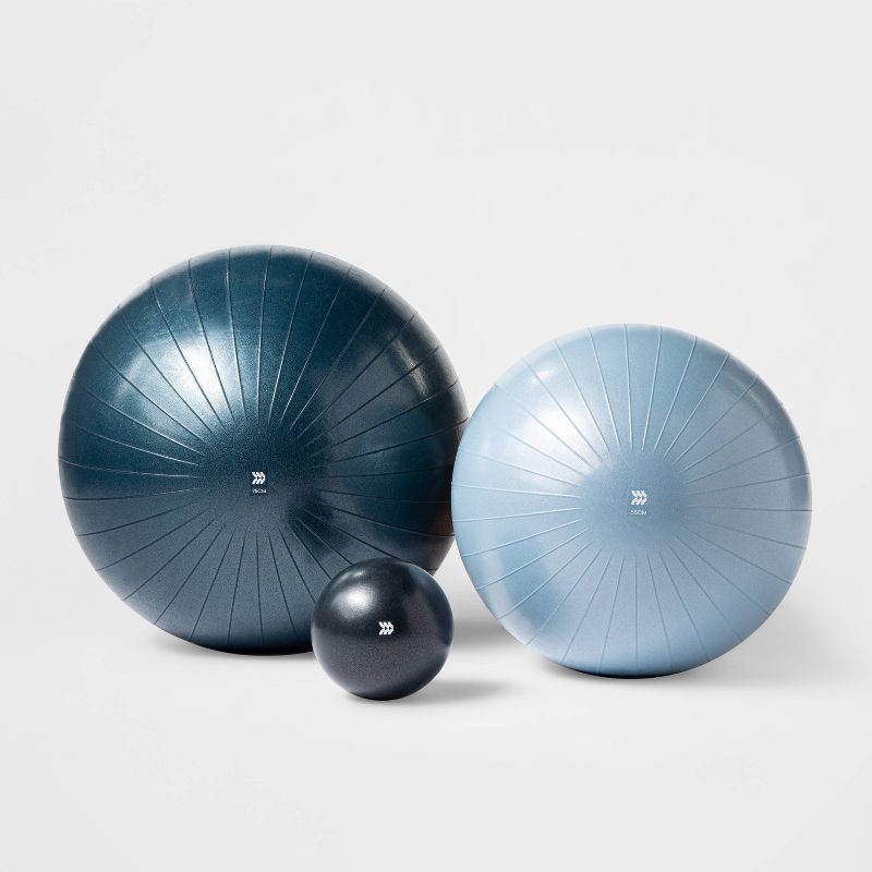 slide 3 of 3, Stability Ball 75cm Blue - All In Motion™, 1 ct