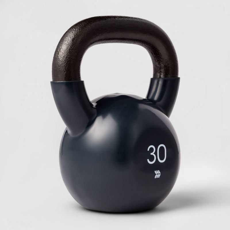 slide 2 of 3, Kettlebell 30lb Blue - All In Motion™, 30 lb