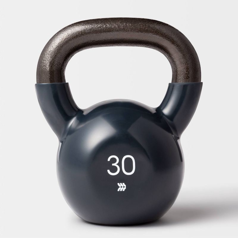 slide 1 of 3, Kettlebell 30lb Blue - All In Motion™, 30 lb