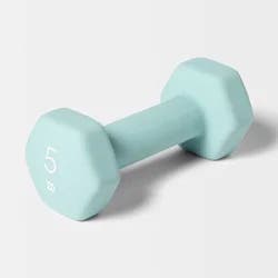 Dumbbell 5lbs Aqua - All In Motion™: PVC Coated, Iron Filled, Arm Workout