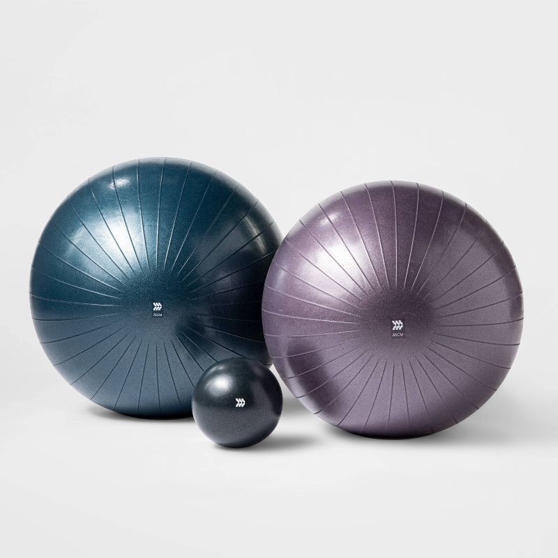 slide 3 of 3, Stability Ball 65cm Purple - All In Motion™, 1 ct