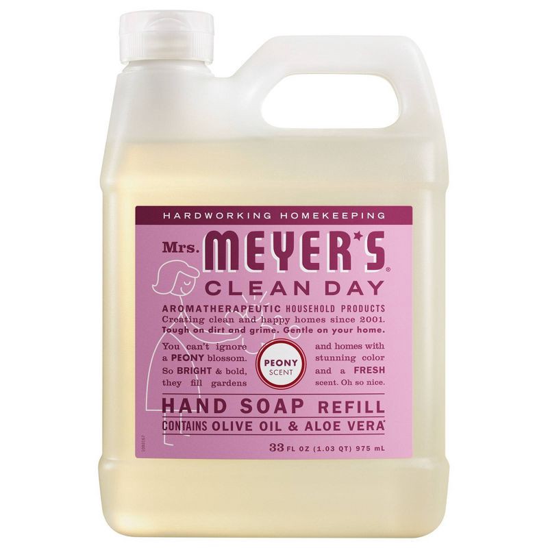 slide 1 of 5, Mrs. Meyer's Clean Day Peony Hand Soap Refill - 33 fl oz, 33 fl oz