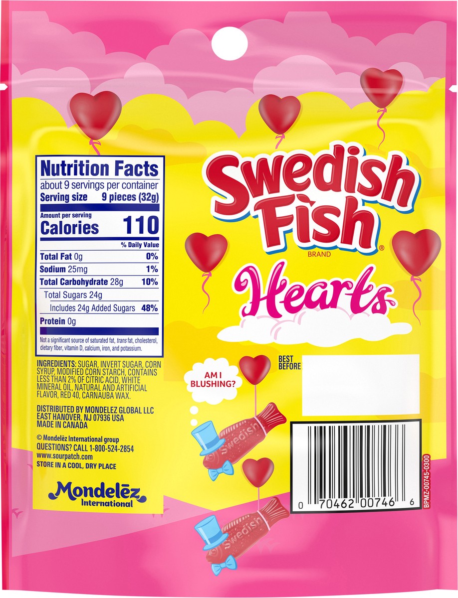 slide 5 of 9, SWEDISH FISH Soft & Chewy Valentines Day Candy Hearts, 10 oz Bag, 10 oz