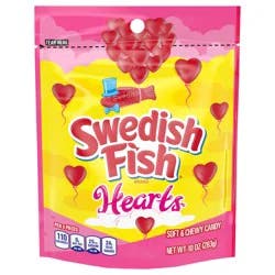 SWEDISH FISH Soft & Chewy Valentines Day Candy Hearts, 10 oz Bag
