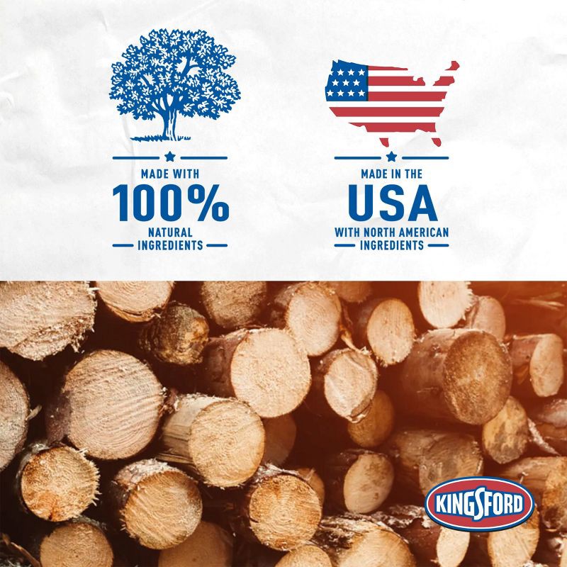 slide 6 of 14, Kingsford 16lb Charcoal Briquettes: Quick Lighting, USA-Made, Outdoor Grilling Fuel, 16 lb