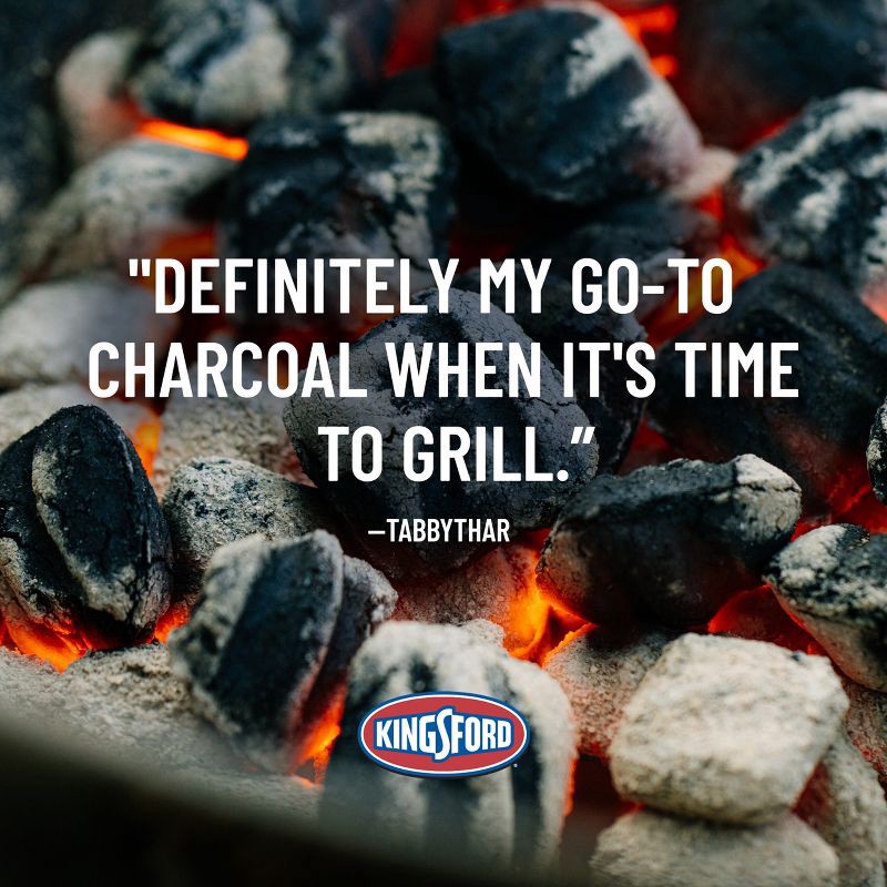 slide 8 of 14, Kingsford 16lb Charcoal Briquettes: Quick Lighting, USA-Made, Outdoor Grilling Fuel, 16 lb