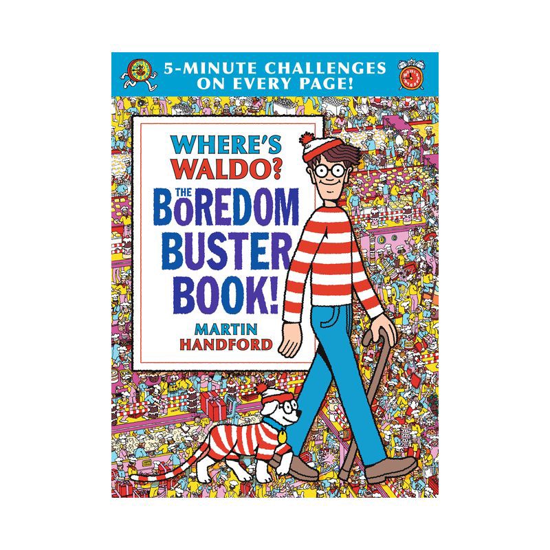 slide 1 of 1, Candlewick Press Where's Waldo? the Boredom Buster Book: 5-Minute Challenges - by Martin Handford (Hardcover), 1 ct