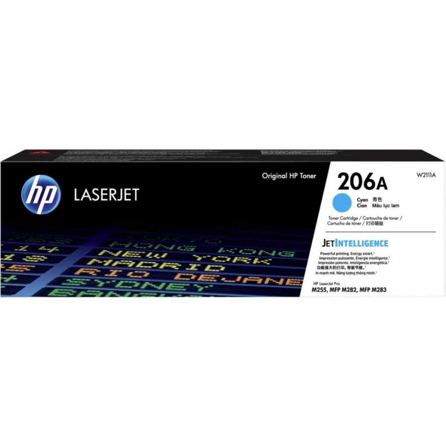 slide 2 of 2, HP 206A Cyan Toner Cartridge (W2111A), 1 ct