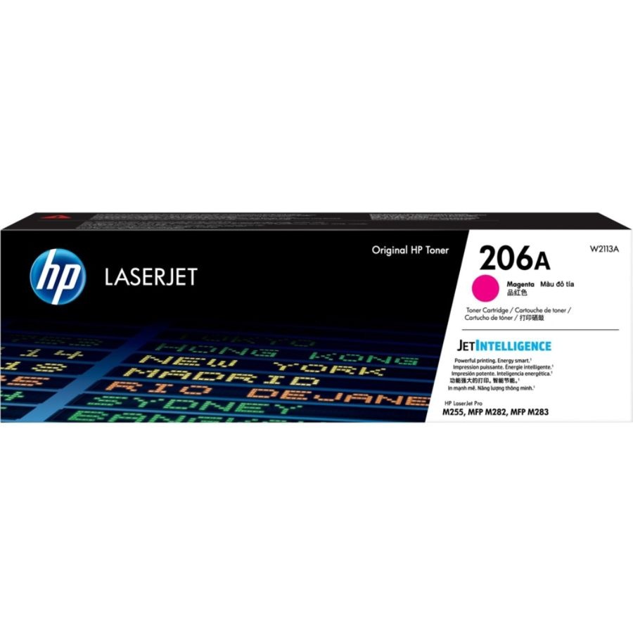 slide 2 of 2, HP 206A Magenta Toner Cartridge (W2113A), 1 ct