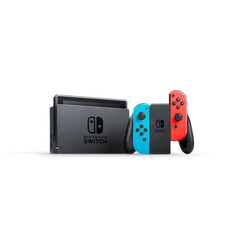 slide 2 of 8, Nintendo Switch with Neon Blue and Neon Red Joy-Con, 1 ct