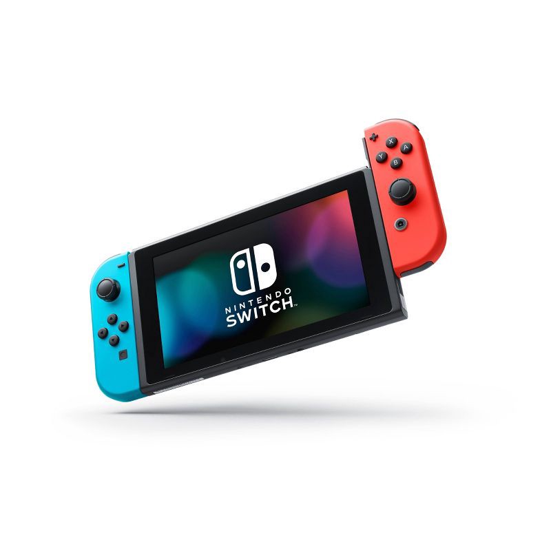 slide 3 of 8, Nintendo Switch with Neon Blue and Neon Red Joy-Con, 1 ct