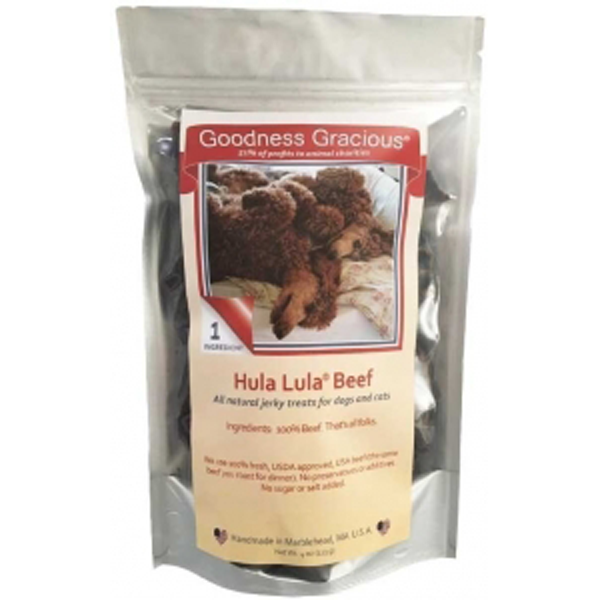 slide 1 of 1, Hula Lula Dog Treats - Beef Jerky, 5.5 oz