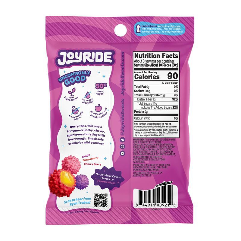 slide 2 of 4, Joyride Gummy Busters Berry, 3.5 oz