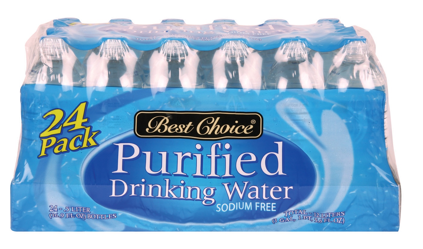 slide 1 of 1, Best Choice Purified Drinking Water - 24 ct; 16.9 fl oz, 24 ct; 16.9 fl oz