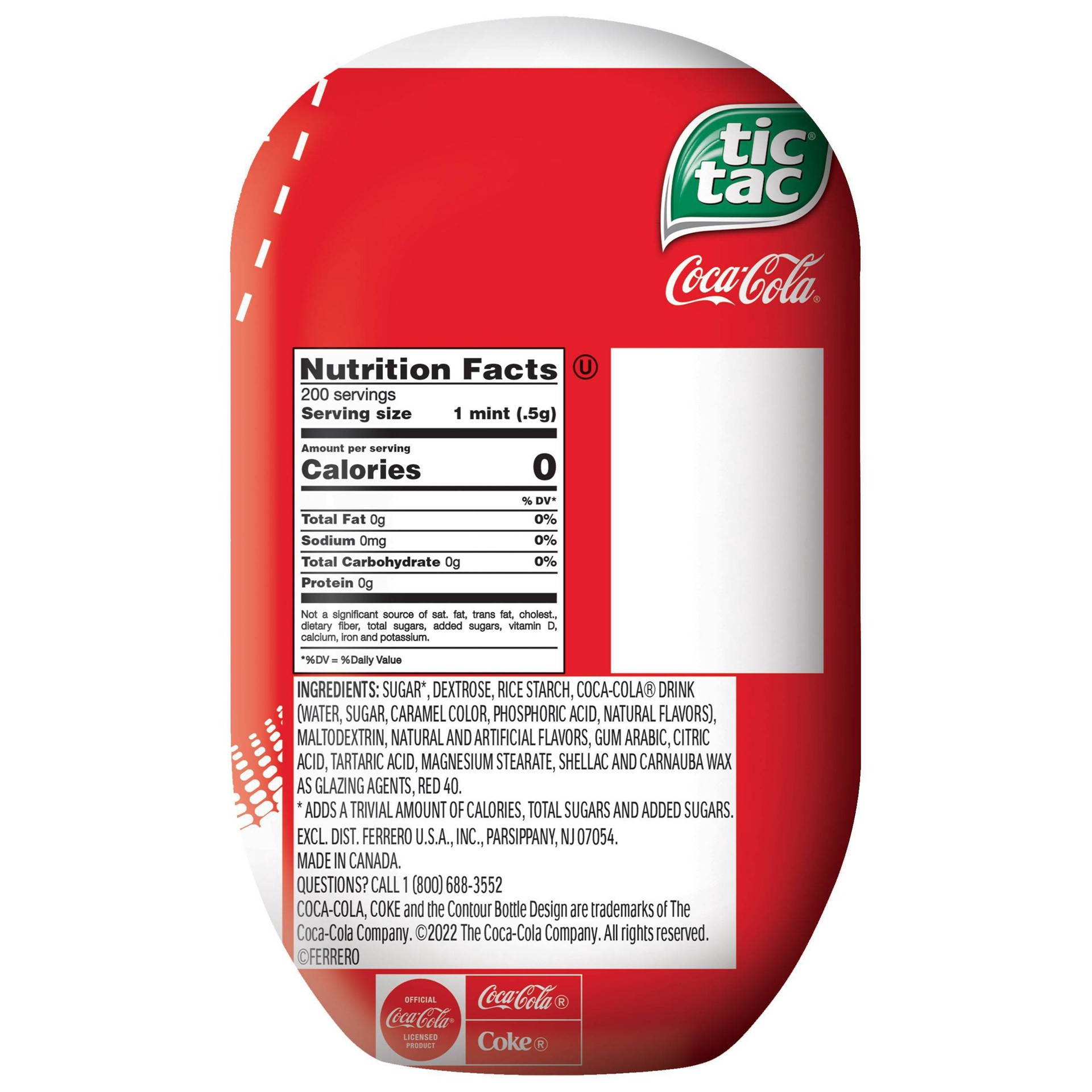 slide 2 of 3, Tic Tac Coca Cola - 3.4oz, 3.4 oz