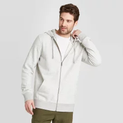 Men's Hooded Ultra-Soft Fleece Sweatshirt - Goodfellow & Co Gray XL