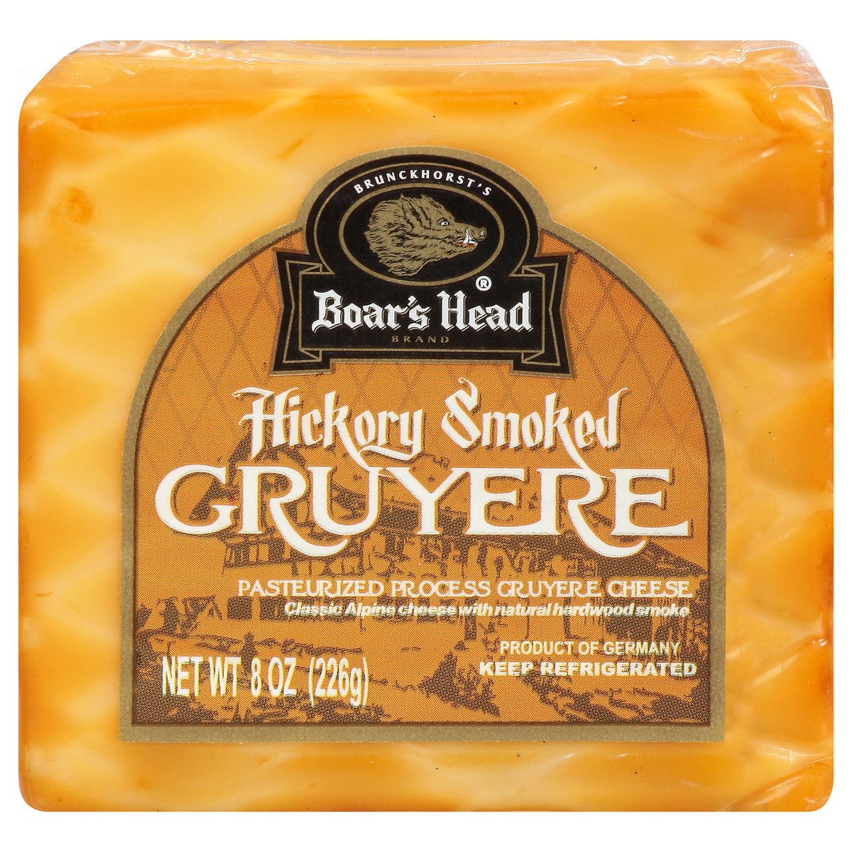 slide 1 of 9, Boar's Head Hickory Smoked Gruyere Cheese, 8 oz