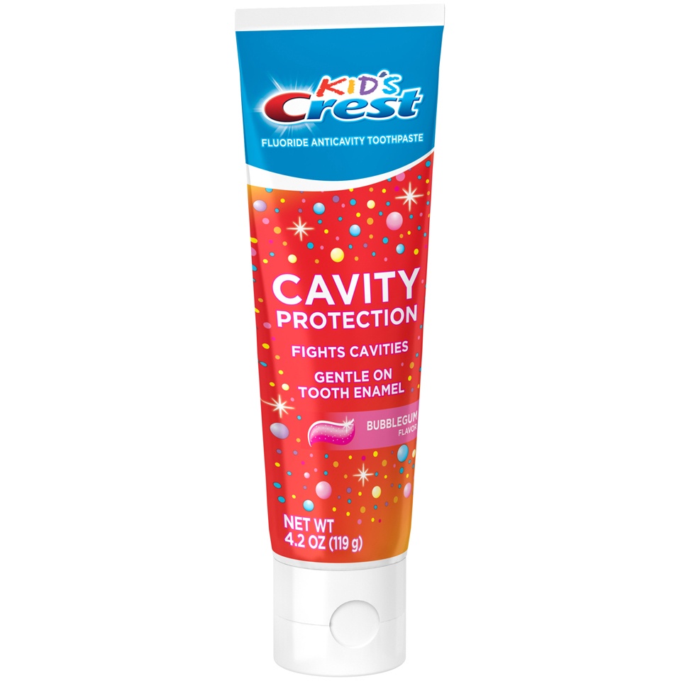 slide 2 of 2, Kid's Crest Cavity Protection Bubblegum Flavor Toothpaste Gel Formula, 4.2 Oz, 4.2 oz