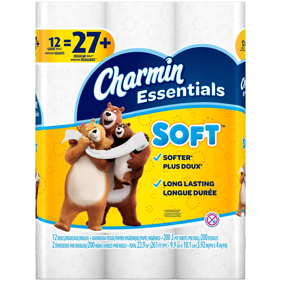 slide 2 of 4, Charmin Essential Soft Big Roll, 12 ct