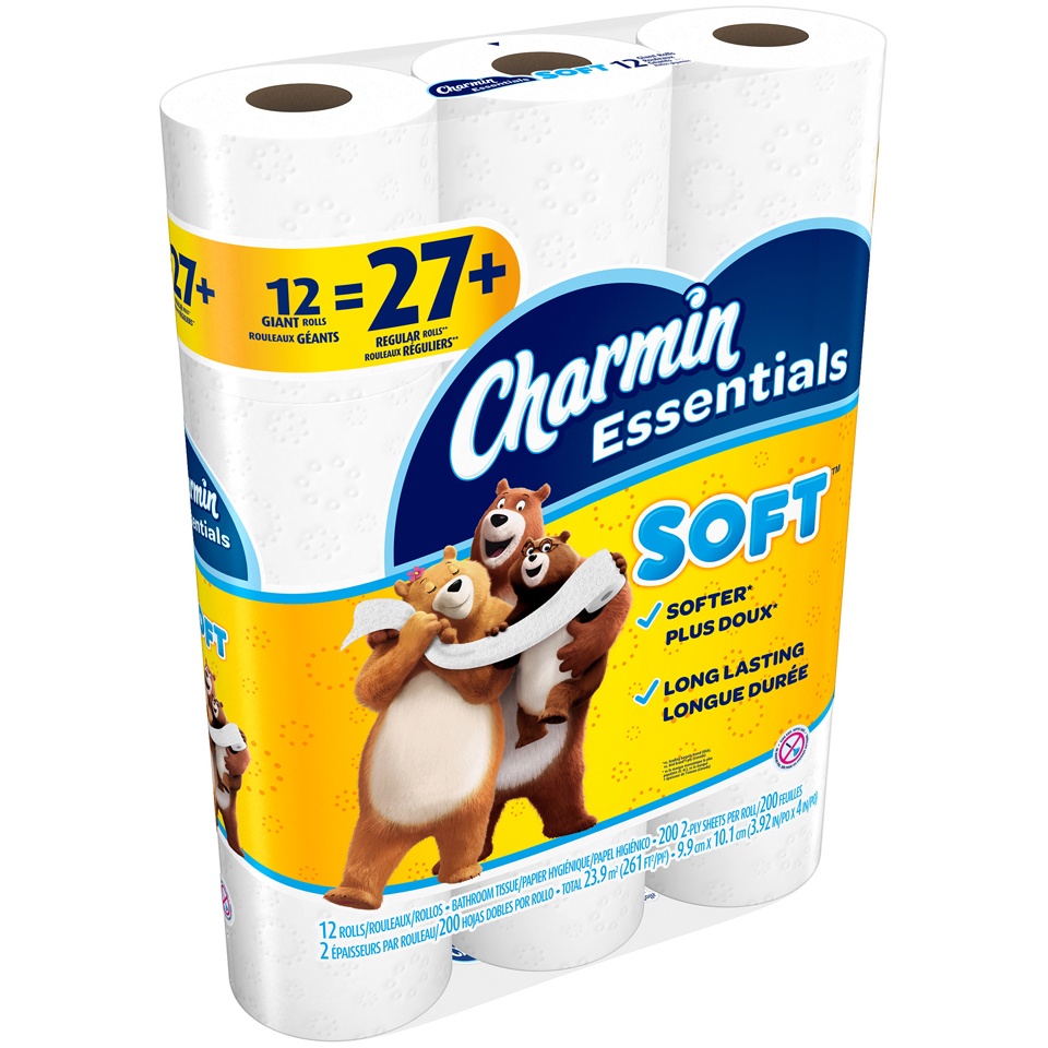 slide 3 of 4, Charmin Essential Soft Big Roll, 12 ct