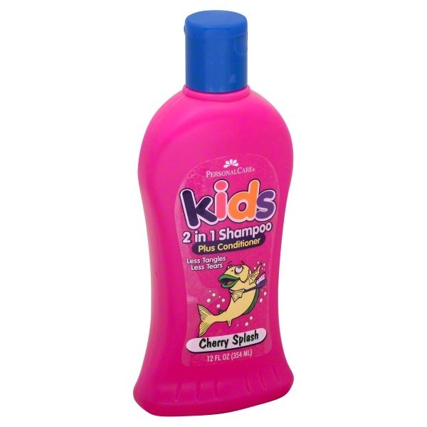 slide 1 of 1, Personal Care Shampoo 2-in-1 Kids Cherry Splash, 15 oz