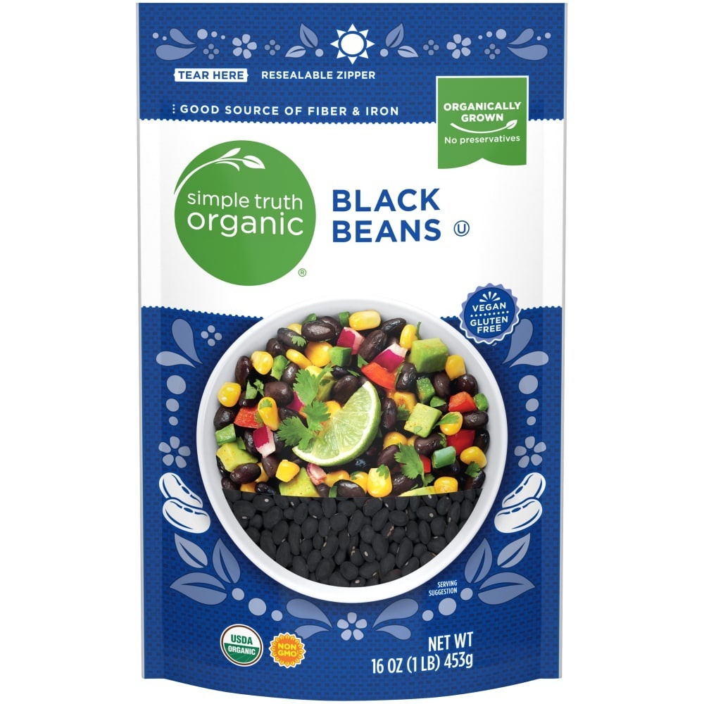 slide 1 of 1, Simple Truth Organic Black Beans 16 oz, 16 oz