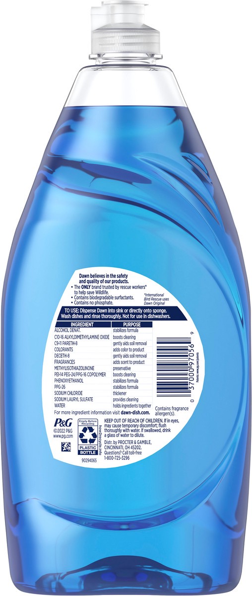 slide 2 of 3, Dawn Ultra Dish Soap, Dishwashing Liquid, Original, 28 Fl Oz, 28 fl oz