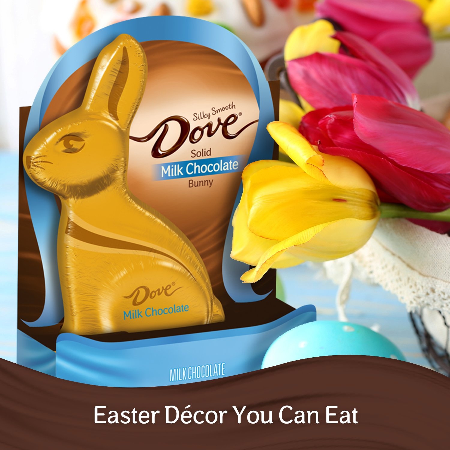 slide 3 of 7, Dove Milk Chocolate Easter Bunny, 4.5 oz