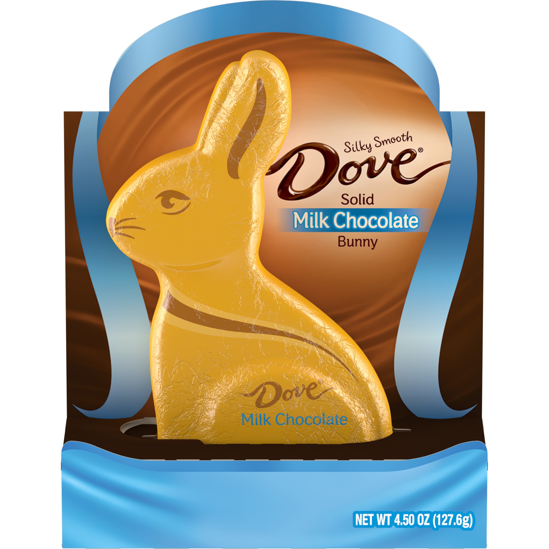 slide 1 of 7, Dove Milk Chocolate Easter Bunny, 4.5 oz