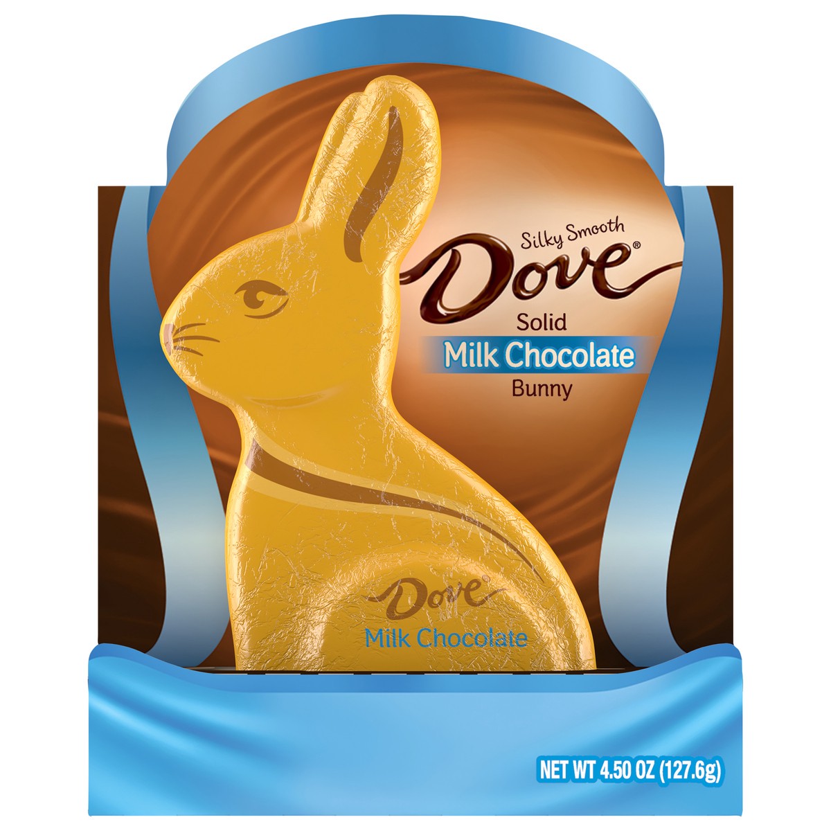 slide 1 of 8, DOVE Milk Chocolate Easter Candy Solid Bunny, 4.5-Ounce Box, 4.5 oz