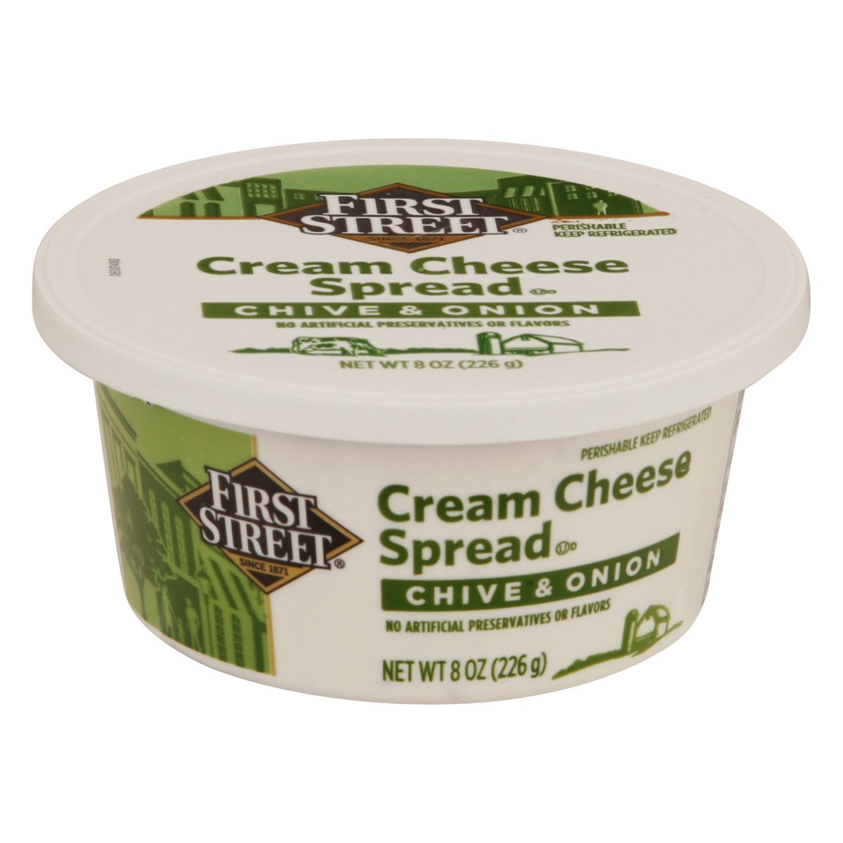 slide 3 of 13, First Street Chive & Onion Cream Cheese Spread, 8 oz