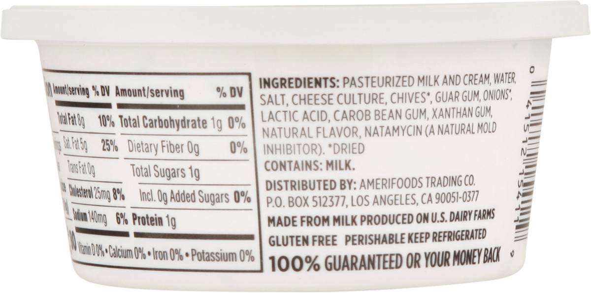 slide 7 of 13, First Street Chive & Onion Cream Cheese Spread, 8 oz