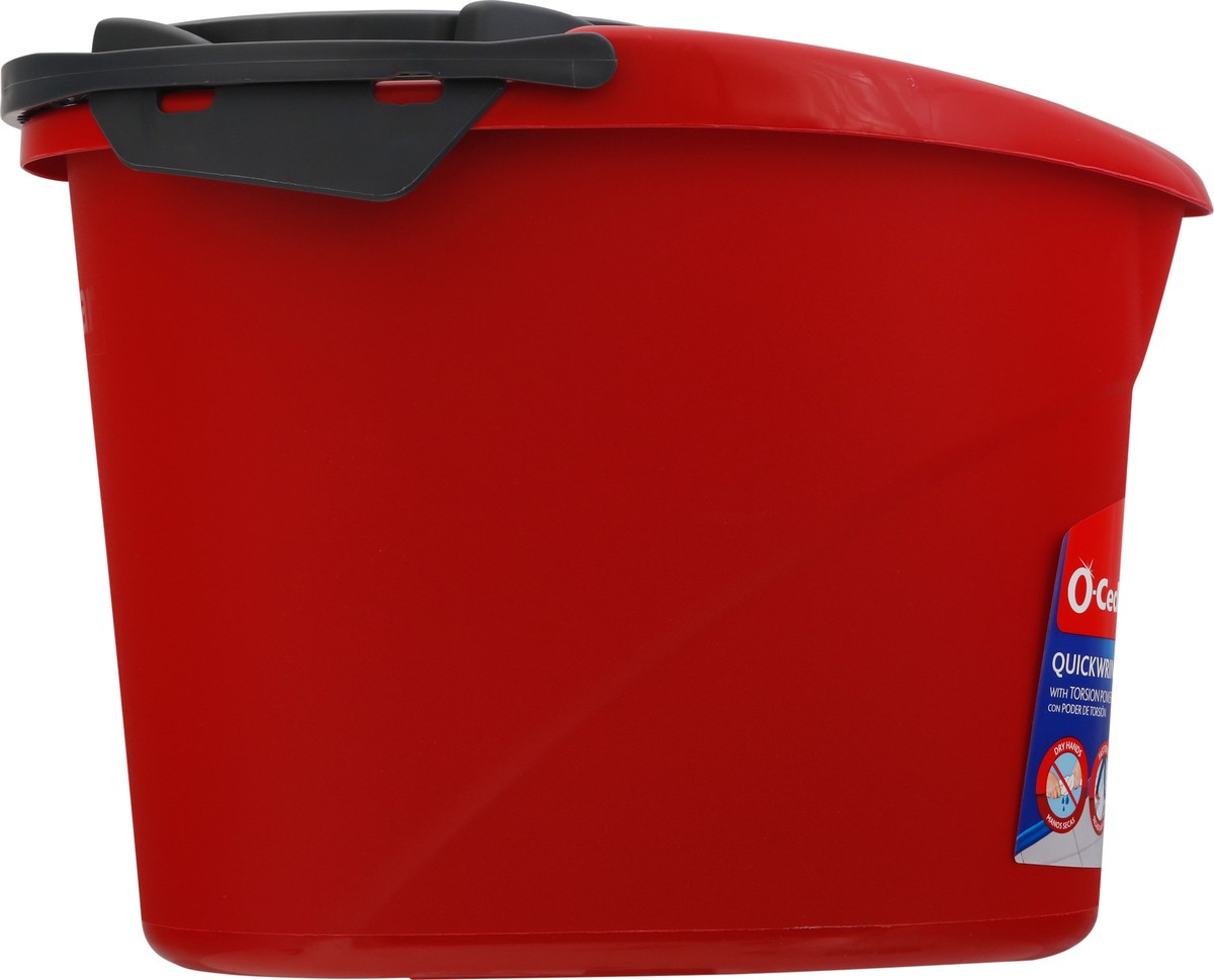 slide 8 of 9, O-Cedar Red Quick Wring Bucket, 2.5 gal