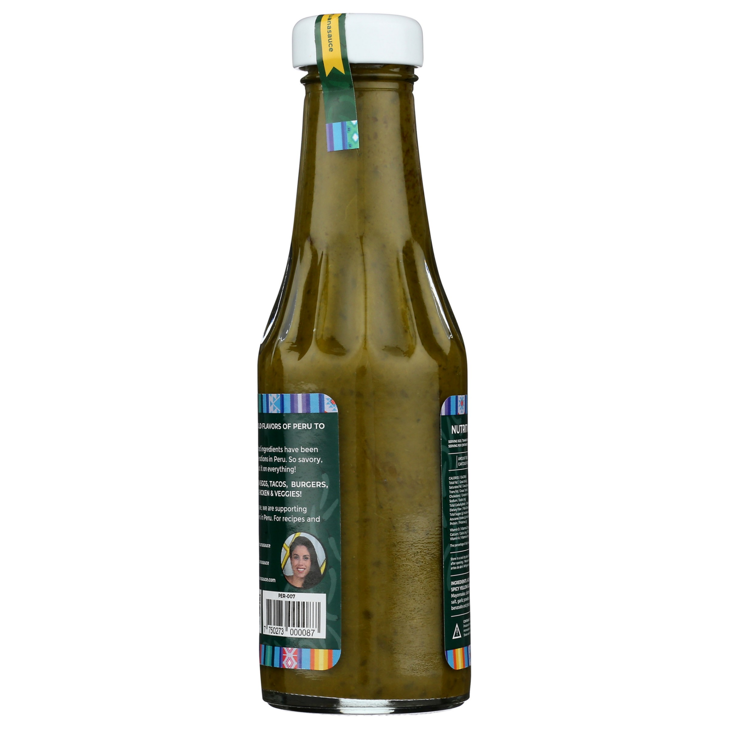 slide 2 of 3, Peruana Sauce, Aji Verde Gourmet Yellow And Green Pepper + Cilantro Sauce, 7 Oz, 7 oz