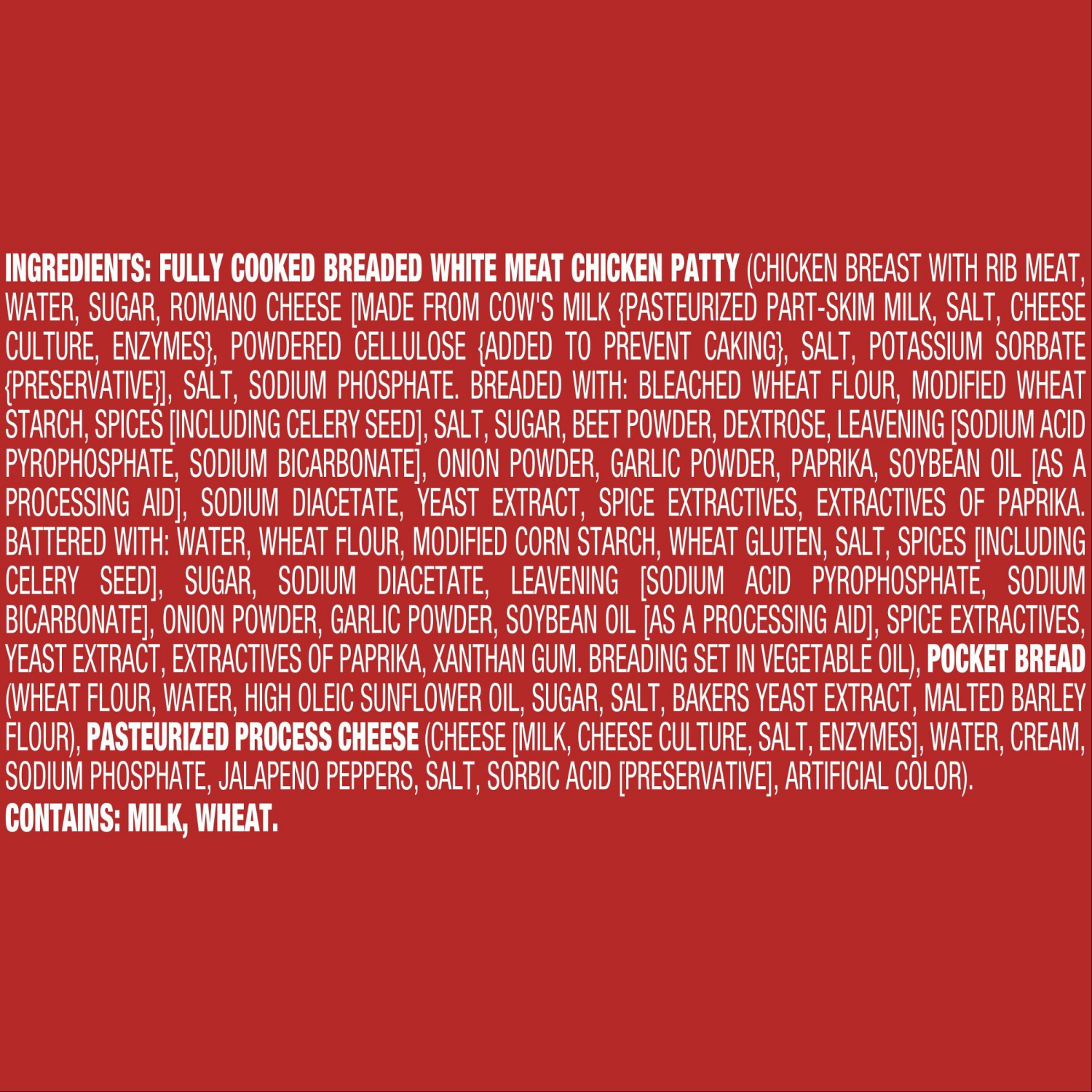 slide 3 of 5, Sandwich Bros. Sandwich Bros Spicy Chicken Melt, Frozen Pita Pocket Sandwiches, Frozen Meal, 6 Count, 15.6 oz, 6 ct