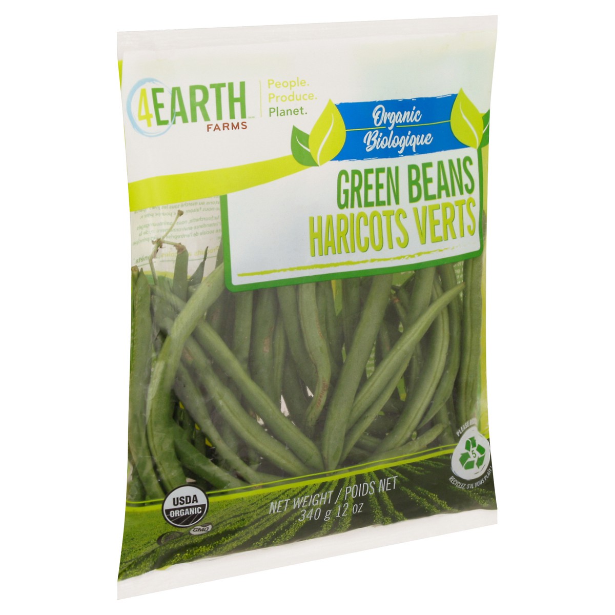 slide 7 of 12, 4Earth Farms Organic Green Beans 12 oz, 12 oz