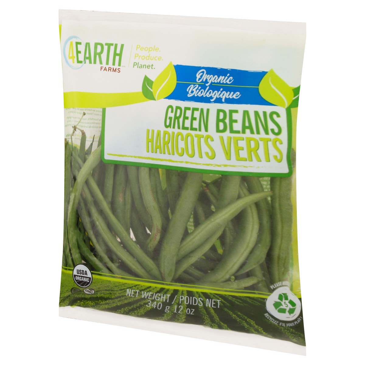 slide 8 of 12, 4Earth Farms Organic Green Beans 12 oz, 12 oz