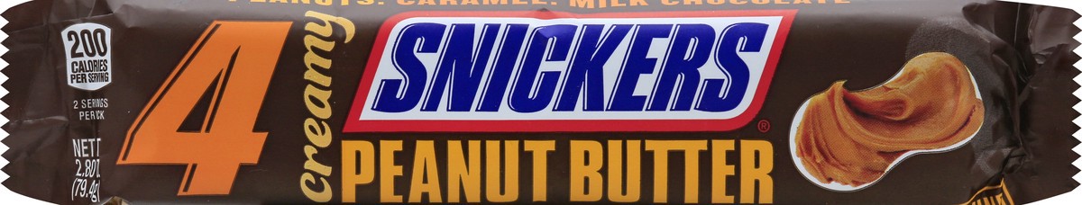 slide 2 of 8, SNICKERS Creamy Peanut Butter Square Milk Chocolate Candy Bars, Share Size, 2.8 oz, 2.8 oz