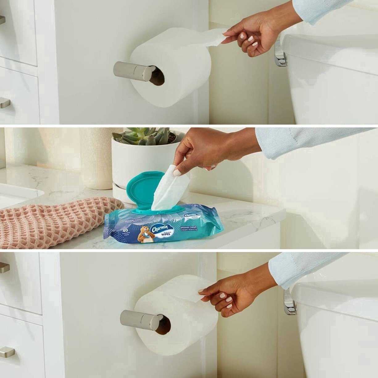 slide 22 of 40, Charmin Flushable Shower Fresh Wipes 4 ea, 4 ct