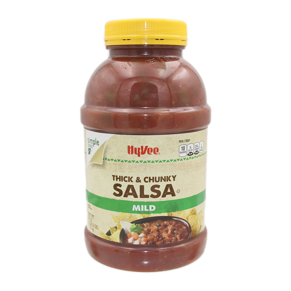 slide 1 of 1, Hy-Vee Mild Salsa Thick & Chunky, 45 oz
