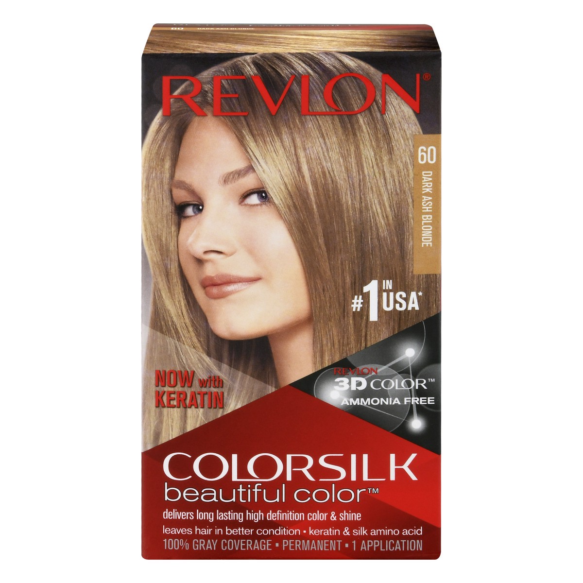 slide 1 of 12, Colorsilk Beautiful Color Dark Ash Blonde 60 Permanent Hair Color 1 ea, 1 kit