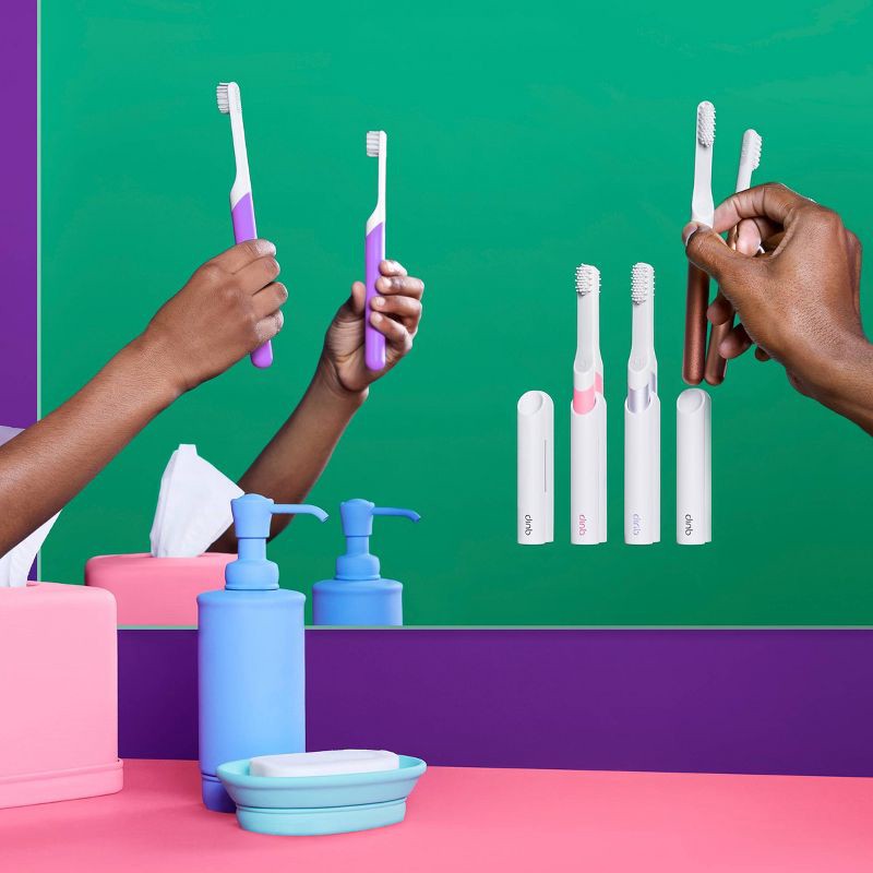 slide 4 of 14, quip Kids Sonic Electric Toothbrush - Rubber | Timer + Small Brush Head, 1 ct