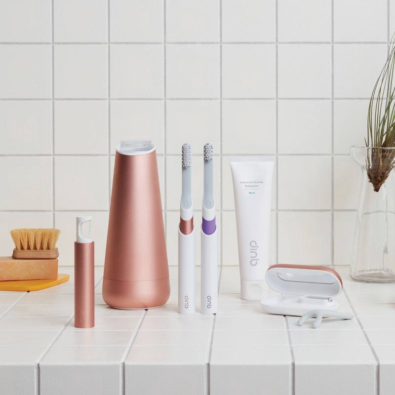 slide 8 of 14, quip Kids Sonic Electric Toothbrush - Rubber | Timer + Small Brush Head, 1 ct