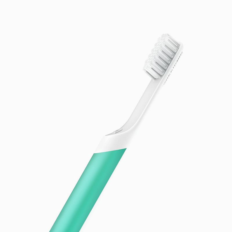 slide 3 of 14, quip Sonic Plastic Electric Toothbrush with Timer & Travel Case/Mount - Green, 1 ct